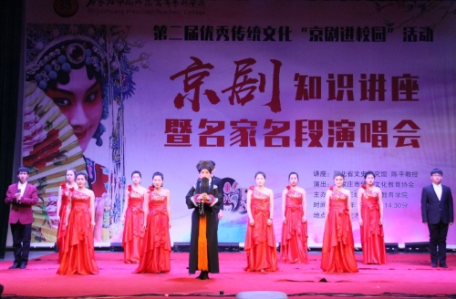 打：宋曉華、楊學(xué)功老師表演傳統(tǒng)京劇《楊門(mén)女將》片段